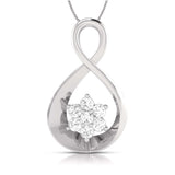 An Infinity of Small Blooms Diamond Pendant
