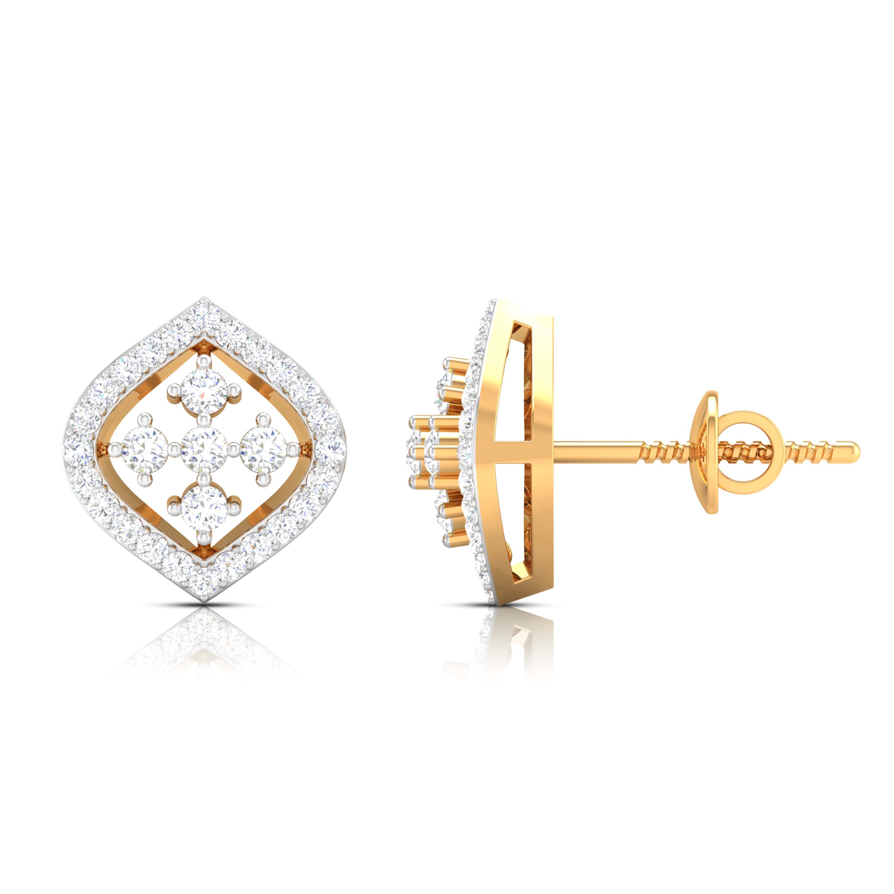 A Window to Her World Diamond Studs