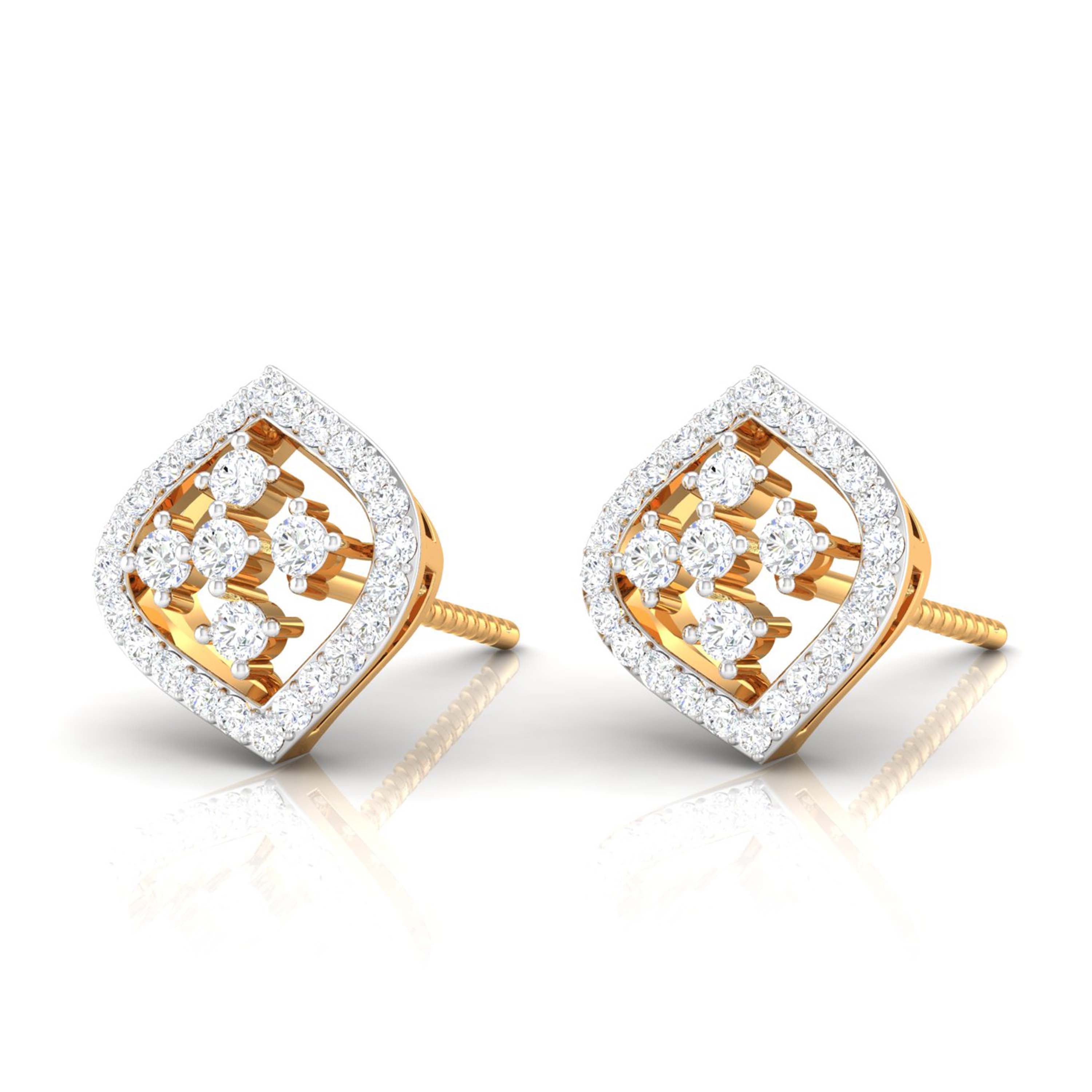 A Window to Her World Diamond Studs
