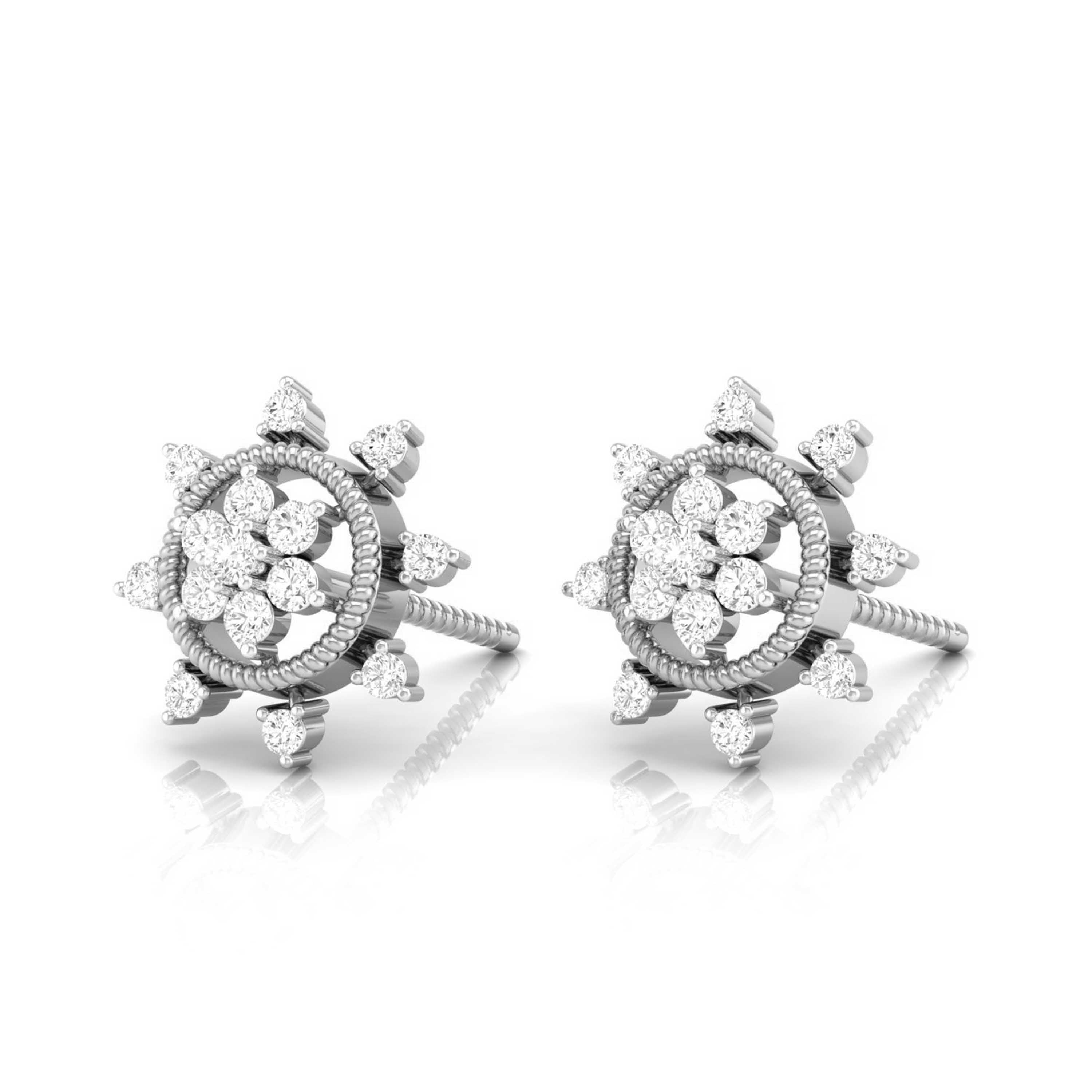 Petals and Stardust Diamond Studs