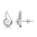 A Curl of Grace Diamond Studs