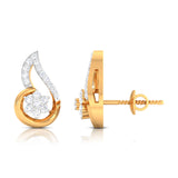 A Curl of Grace Diamond Studs