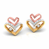 Two Hearts, One Story Diamond Studs