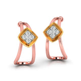 Holding Her Shape in Gold Diamond J-Hoops