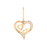 Two Hearts, One Beat Diamond Hoops