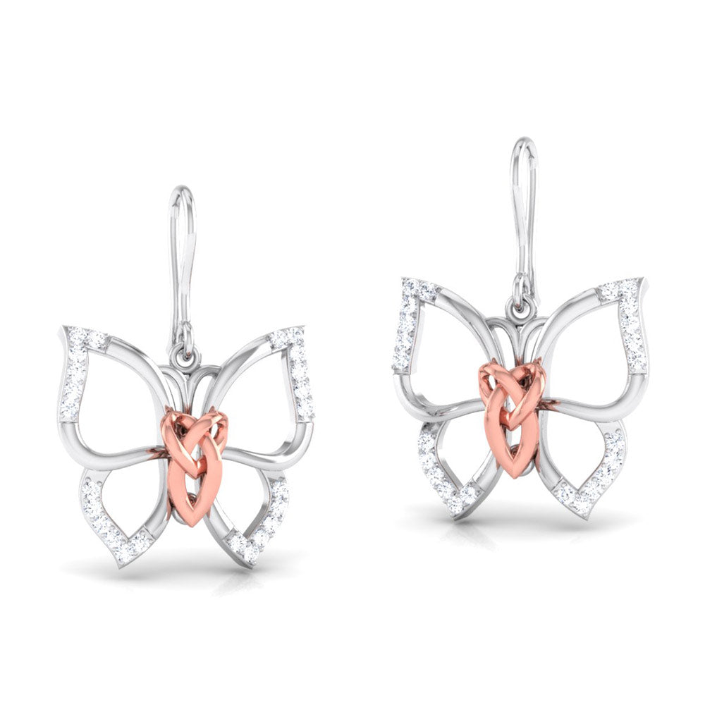 The Weight She Carries Lightly Diamond Hoops
