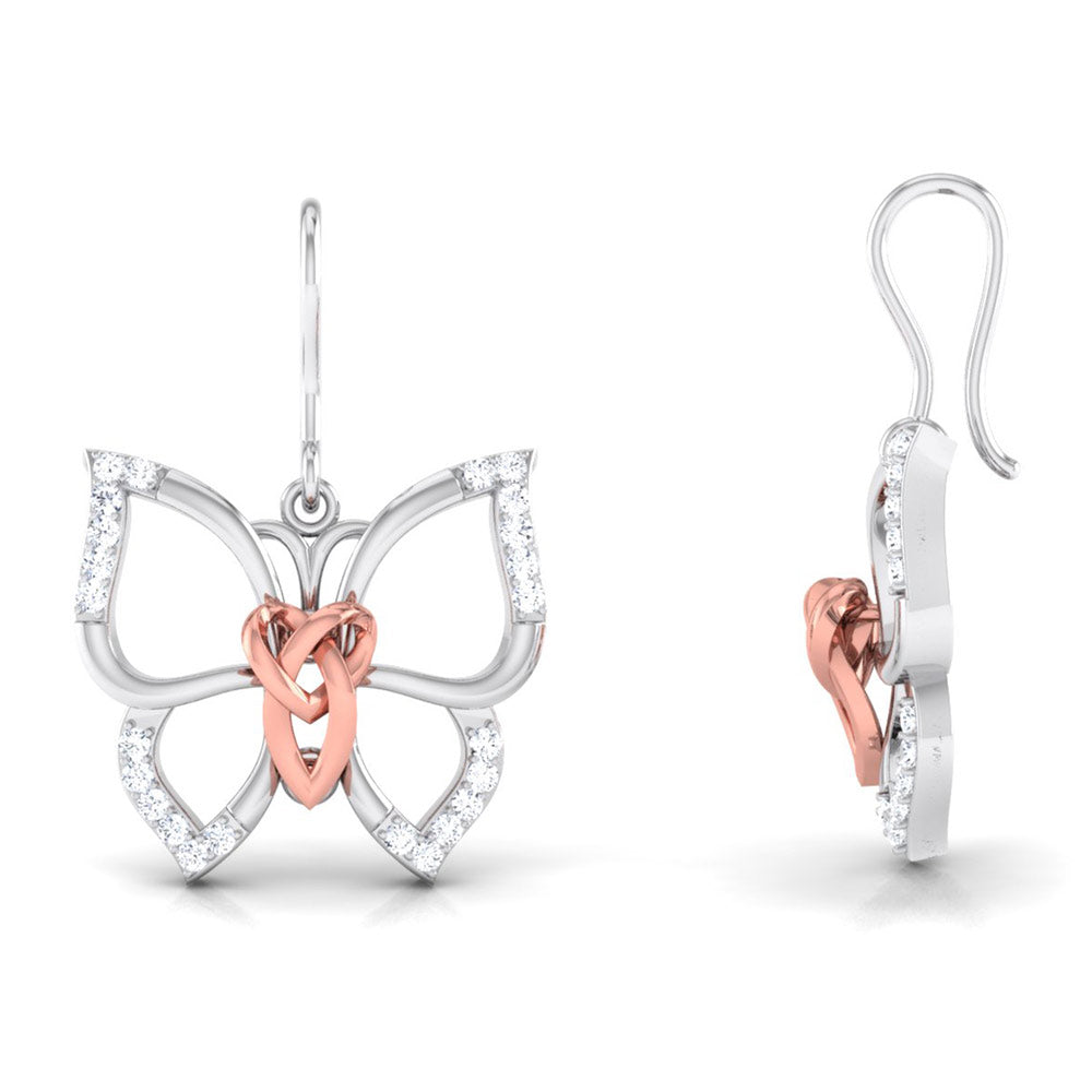 The Weight She Carries Lightly Diamond Hoops