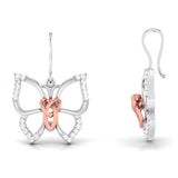 The Weight She Carries Lightly Diamond Hoops