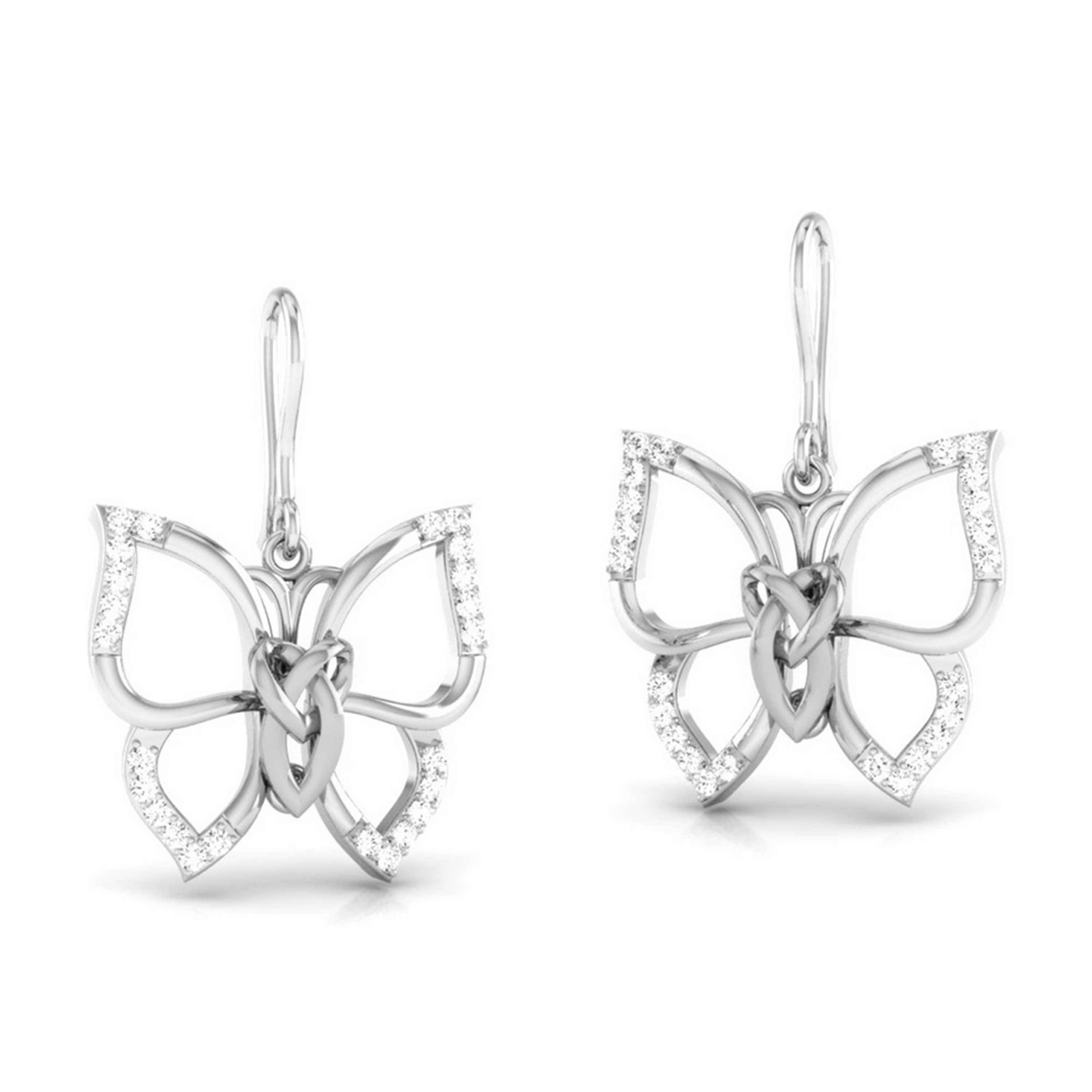 The Weight She Carries Lightly Diamond Hoops