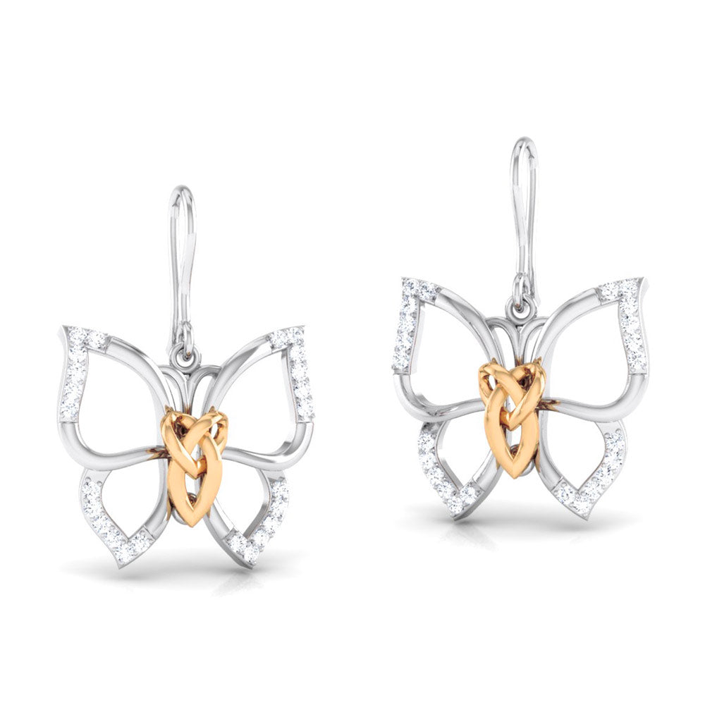 The Weight She Carries Lightly Diamond Hoops