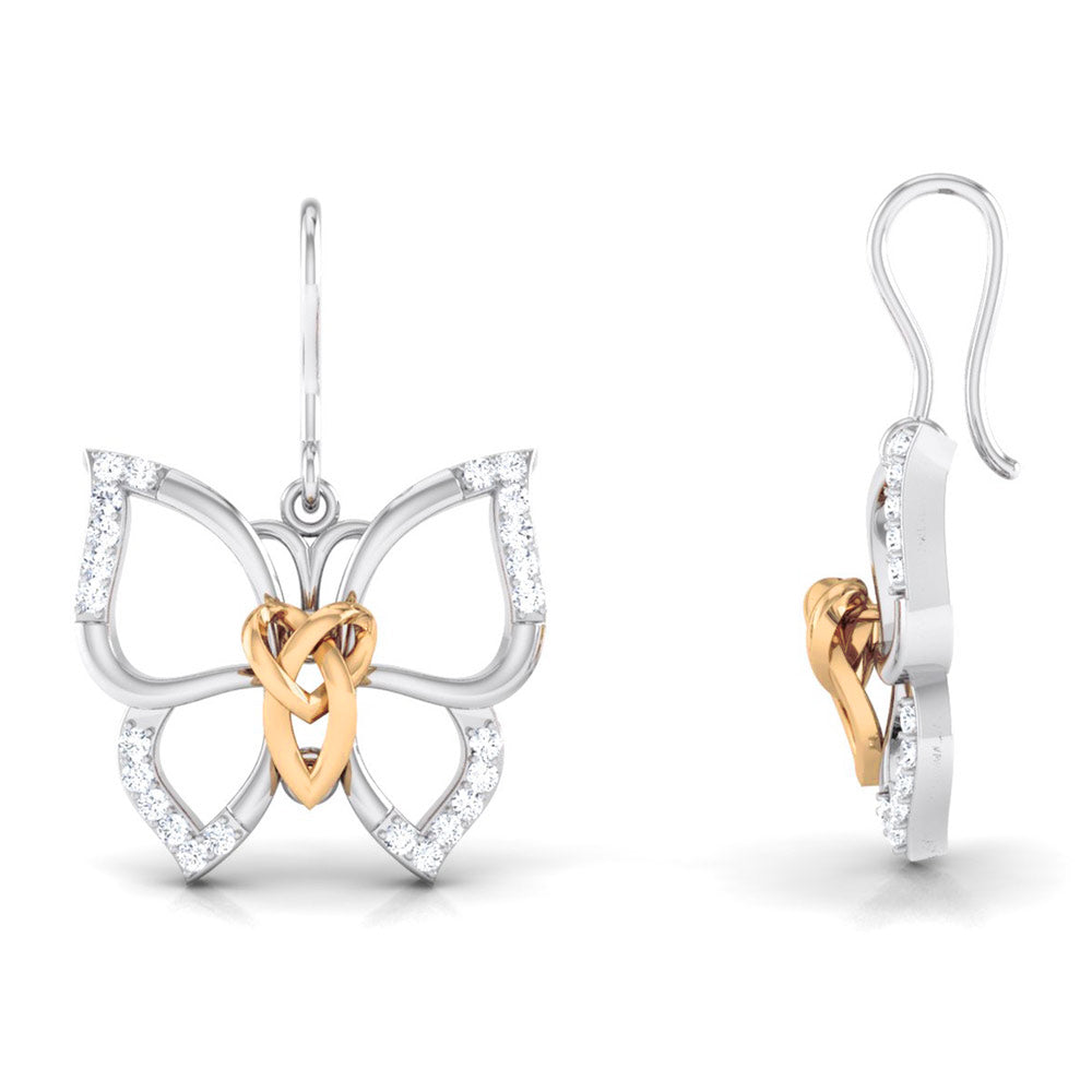 The Weight She Carries Lightly Diamond Hoops