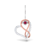 Forever, Said Softly Ruby Hoops