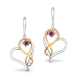 Forever, Said Softly Ruby Hoops