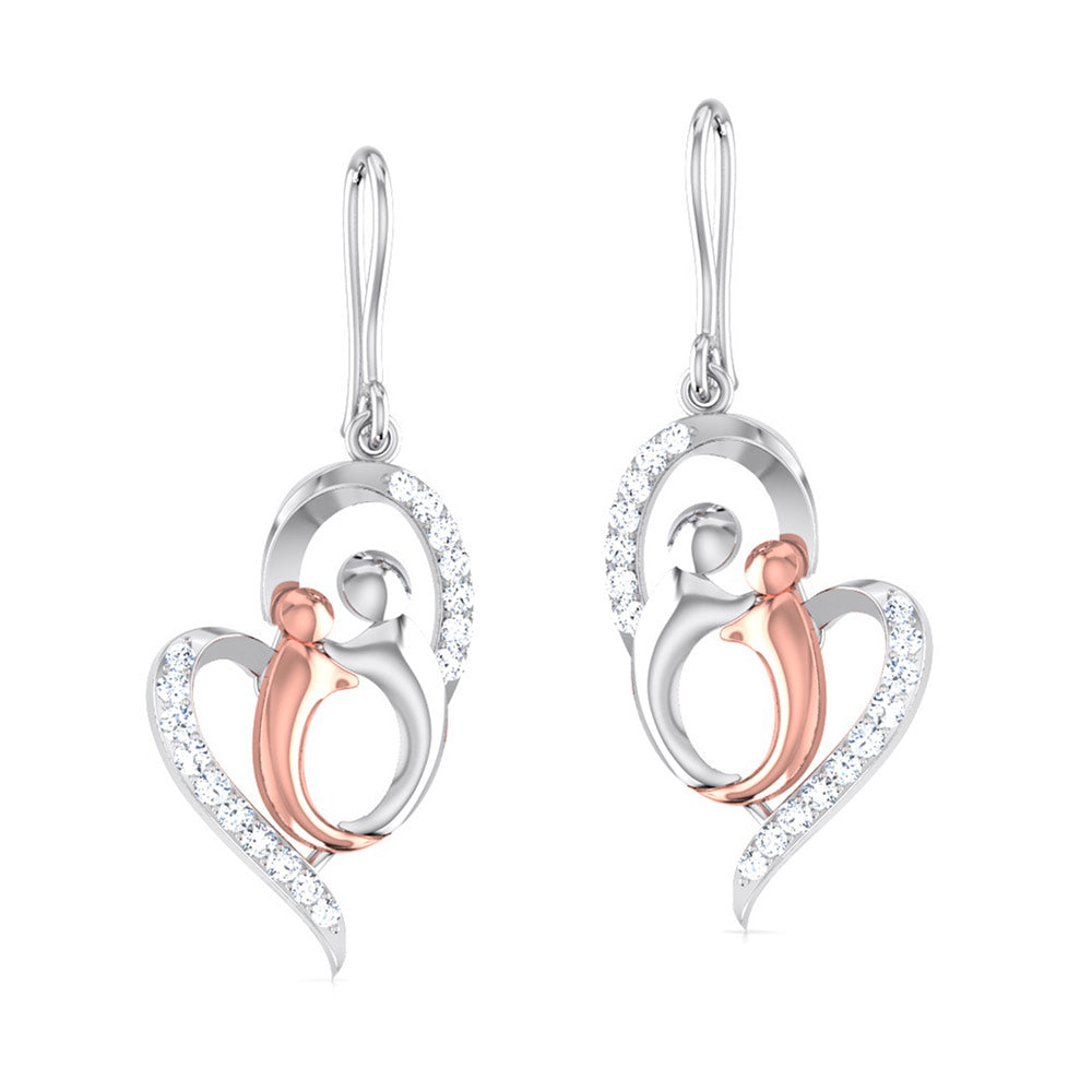A Mother's Quiet Forever Diamond Hoops