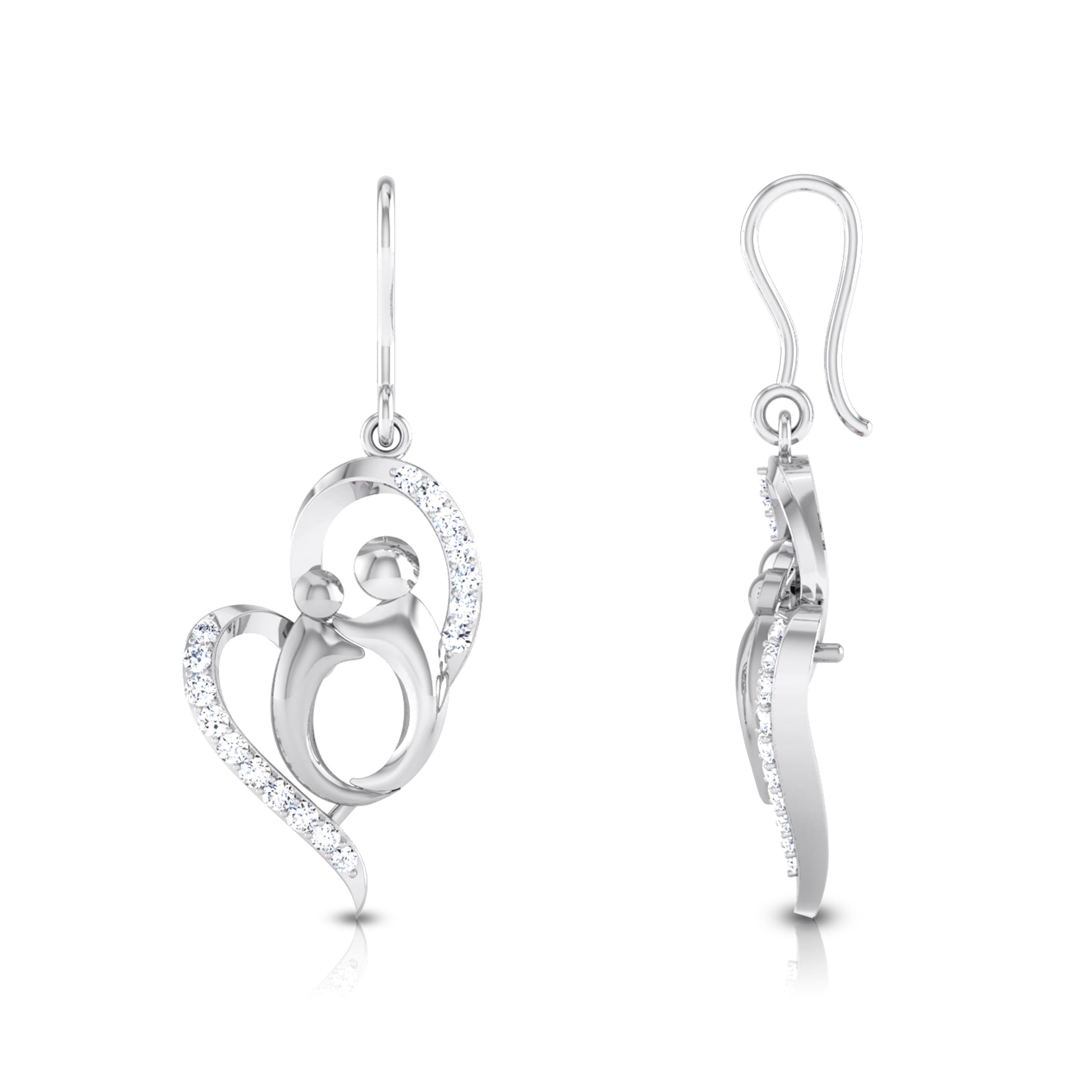 A Mother's Quiet Forever Diamond Hoops