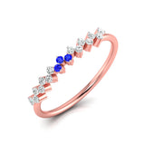 Sapphire and Diamond Elegance Ring