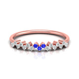 Sapphire and Diamond Elegance Ring
