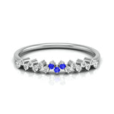 Sapphire and Diamond Elegance Ring