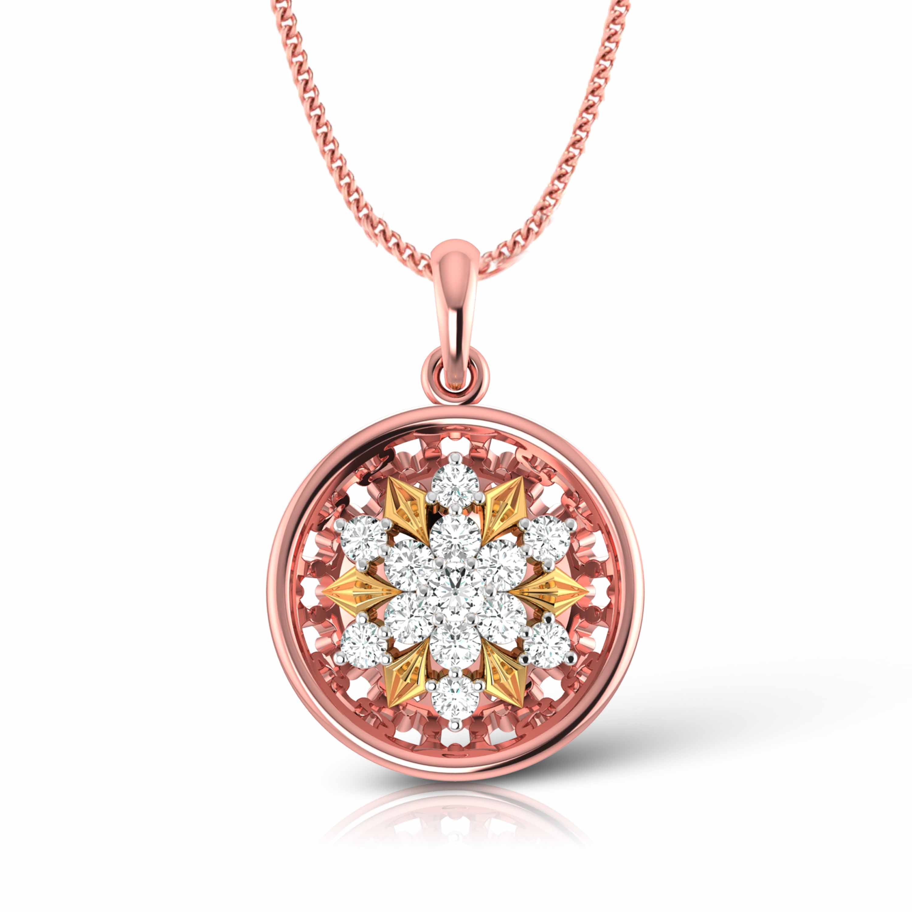A Compass of Her Own Quiet Diamond Pendant