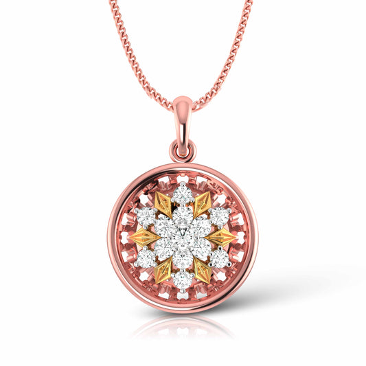A Compass of Her Own Quiet Diamond Pendant