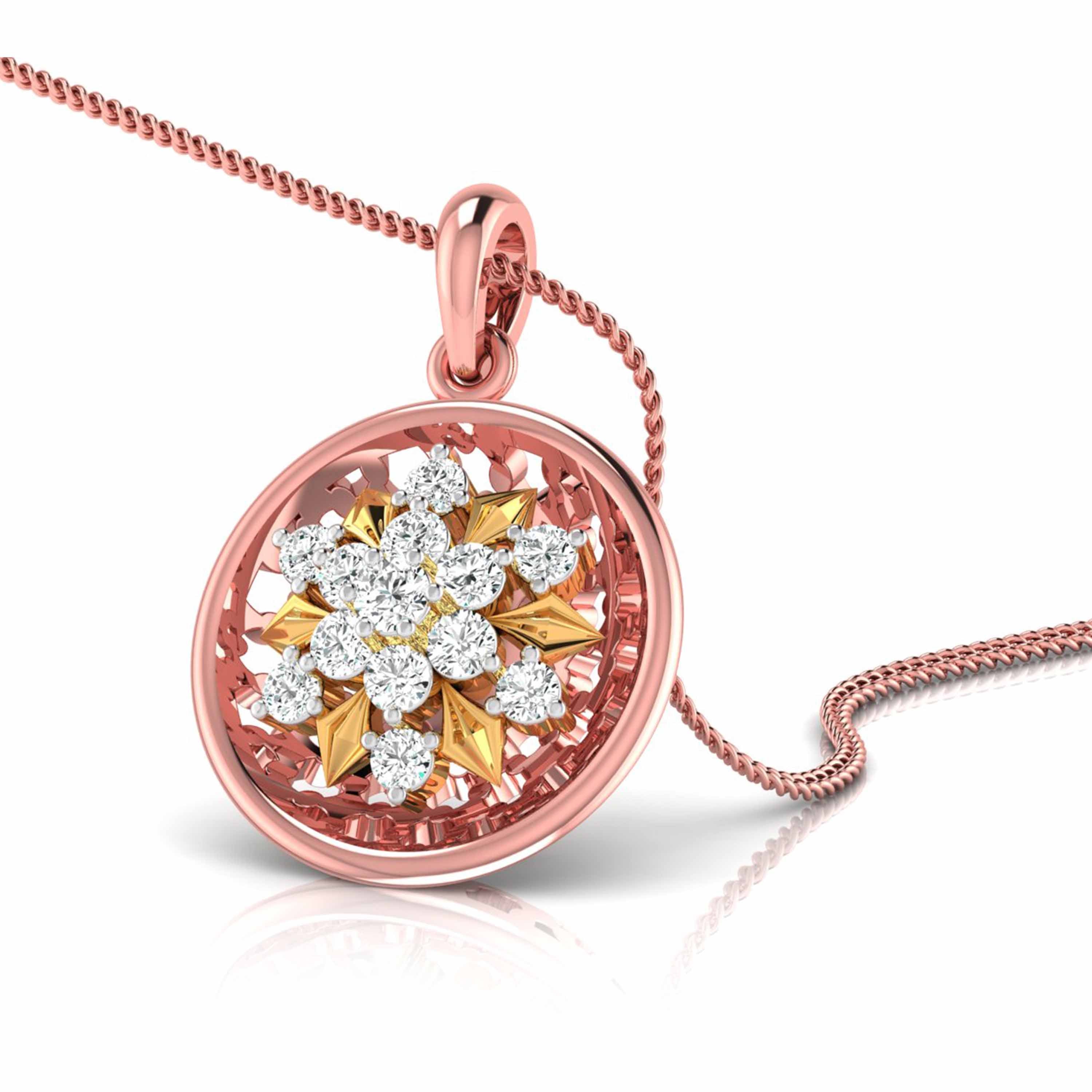 A Compass of Her Own Quiet Diamond Pendant