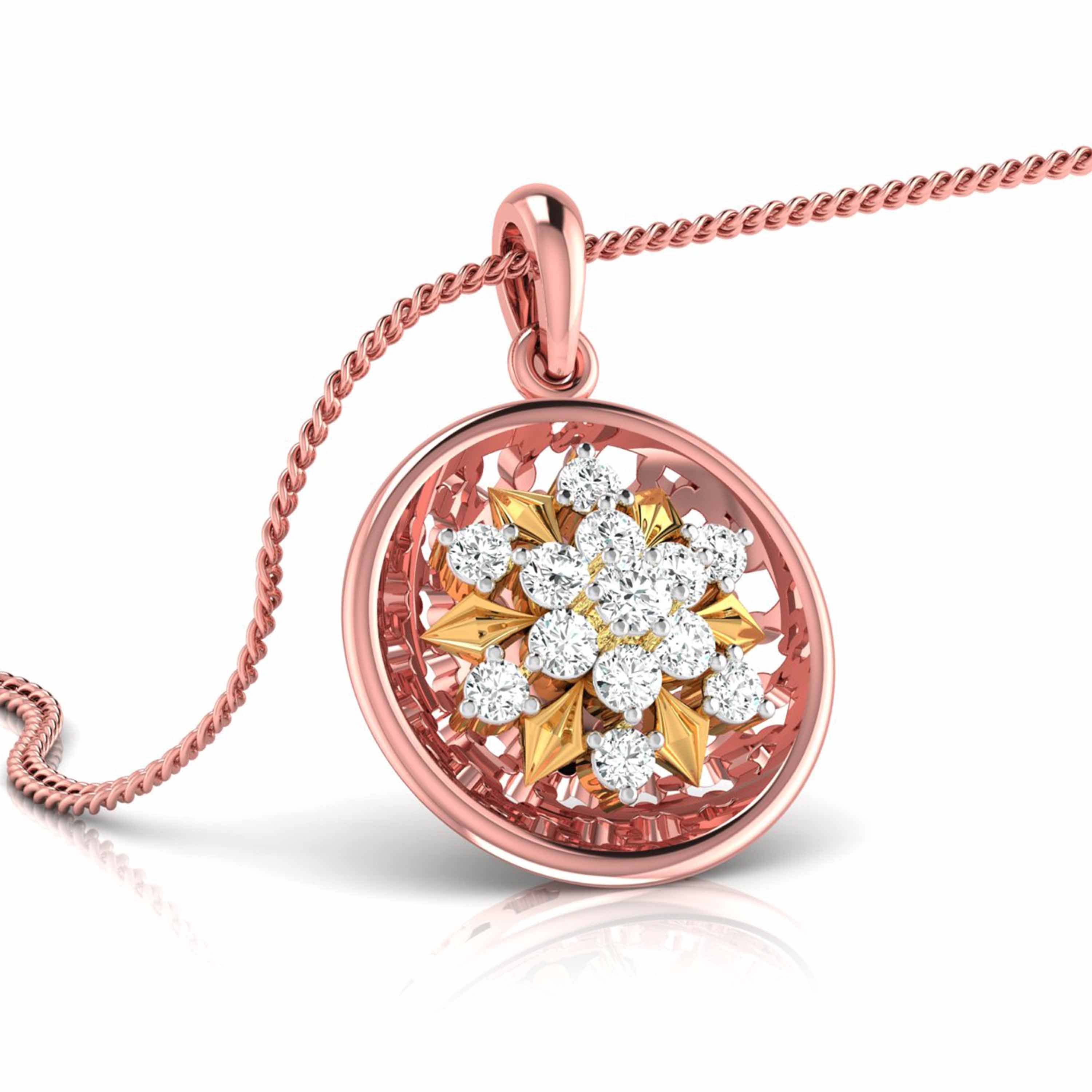 A Compass of Her Own Quiet Diamond Pendant