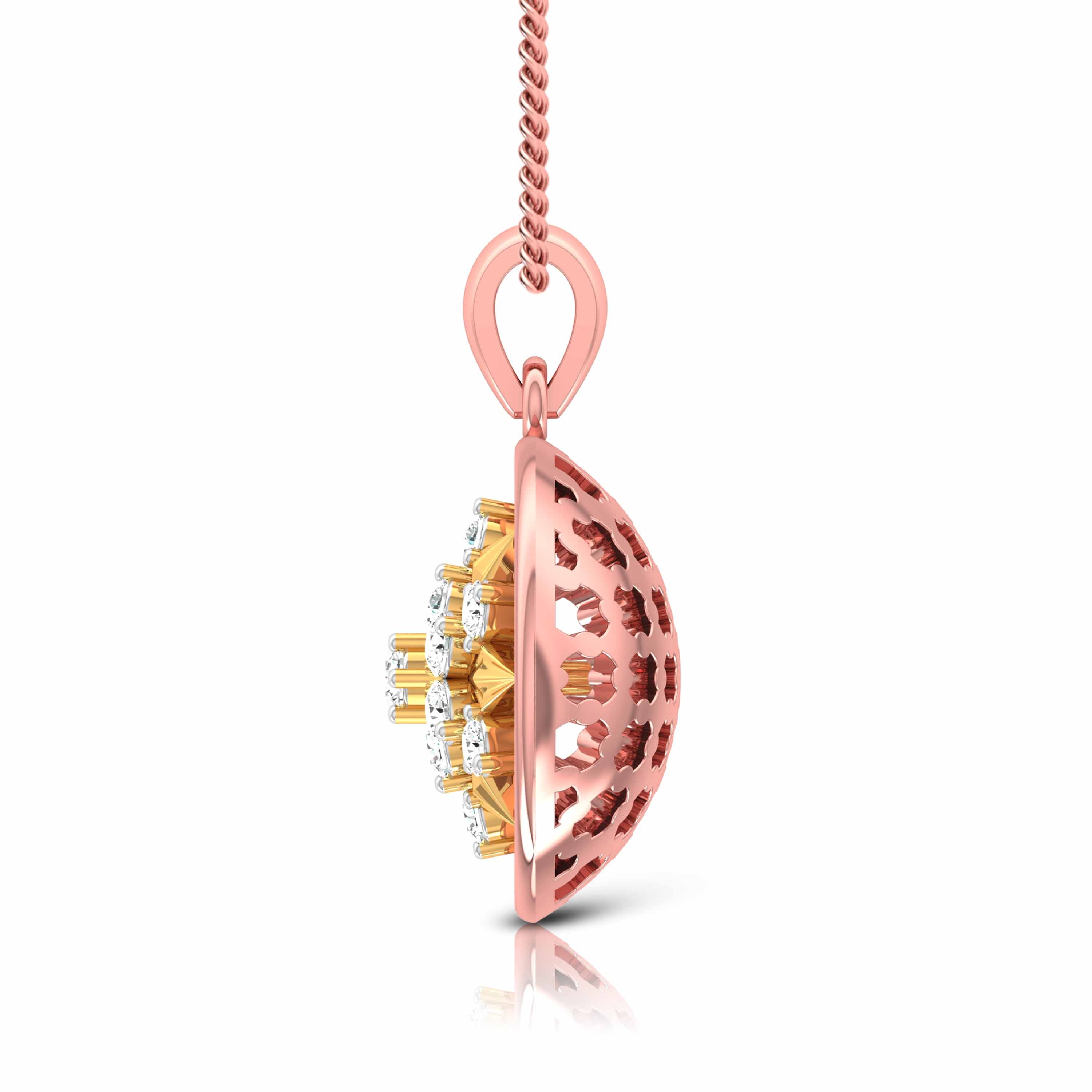 A Compass of Her Own Quiet Diamond Pendant