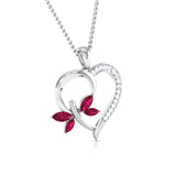 Eternal Blossom Heart Pendant