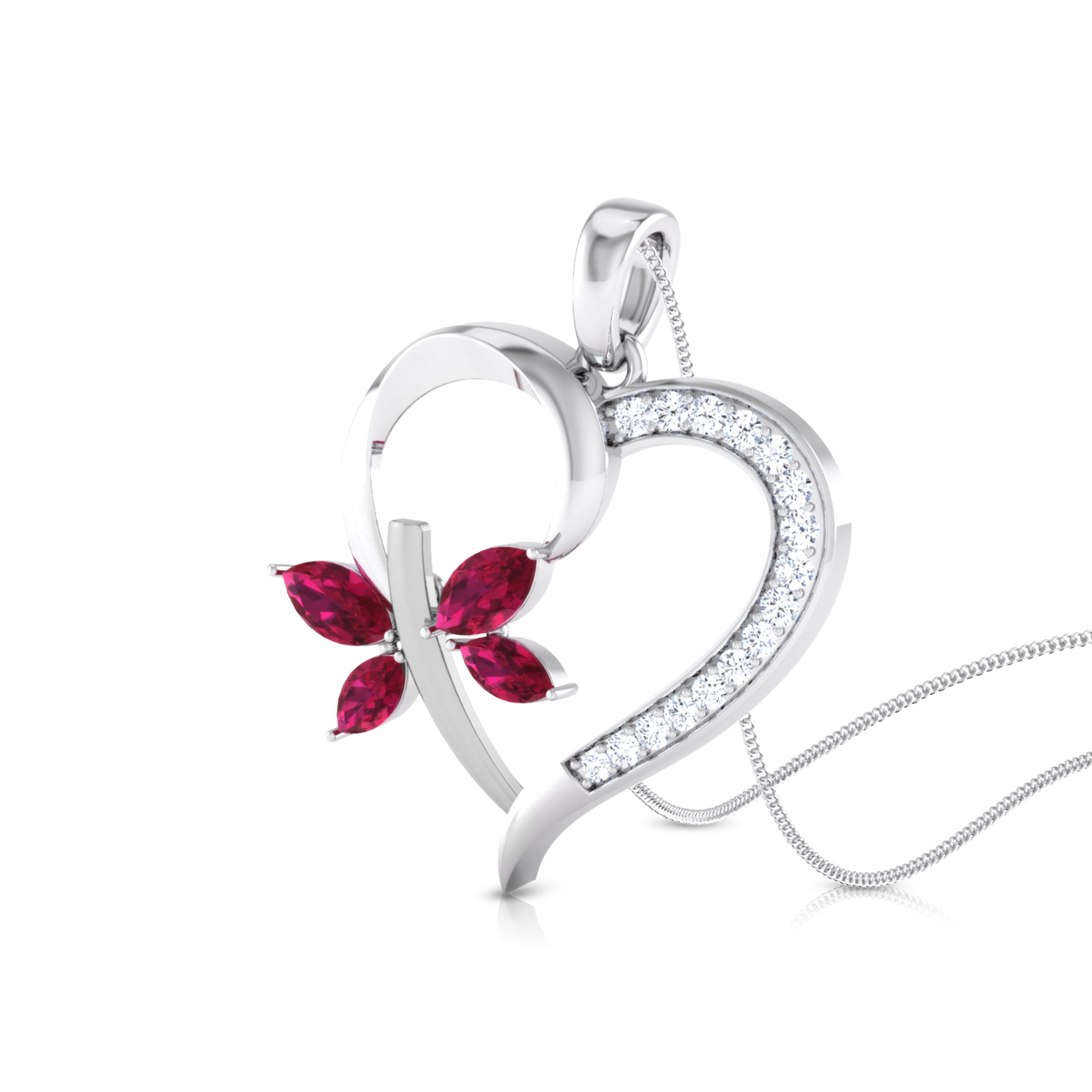 Eternal Blossom Heart Pendant