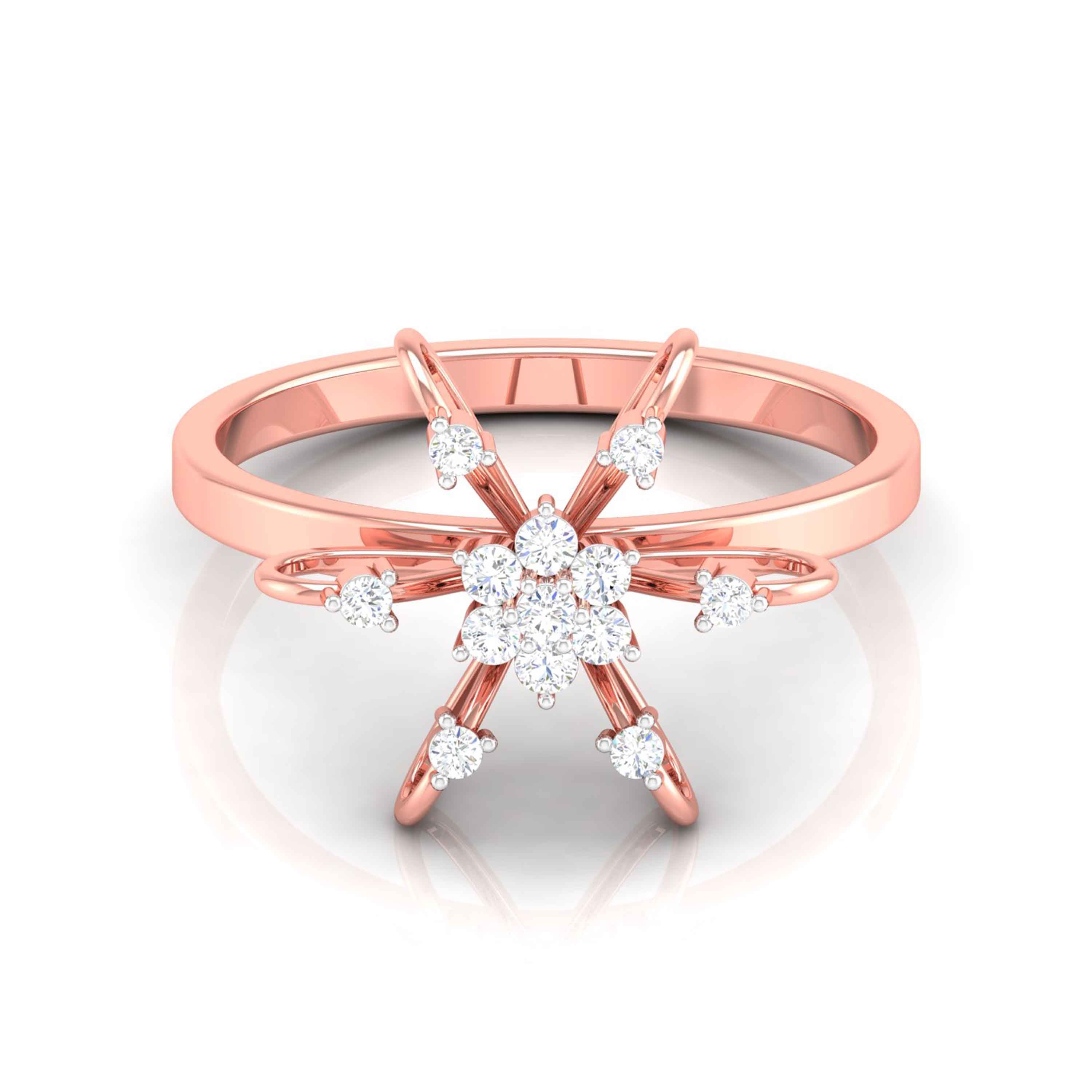 Celestial Diamond Cluster Ring