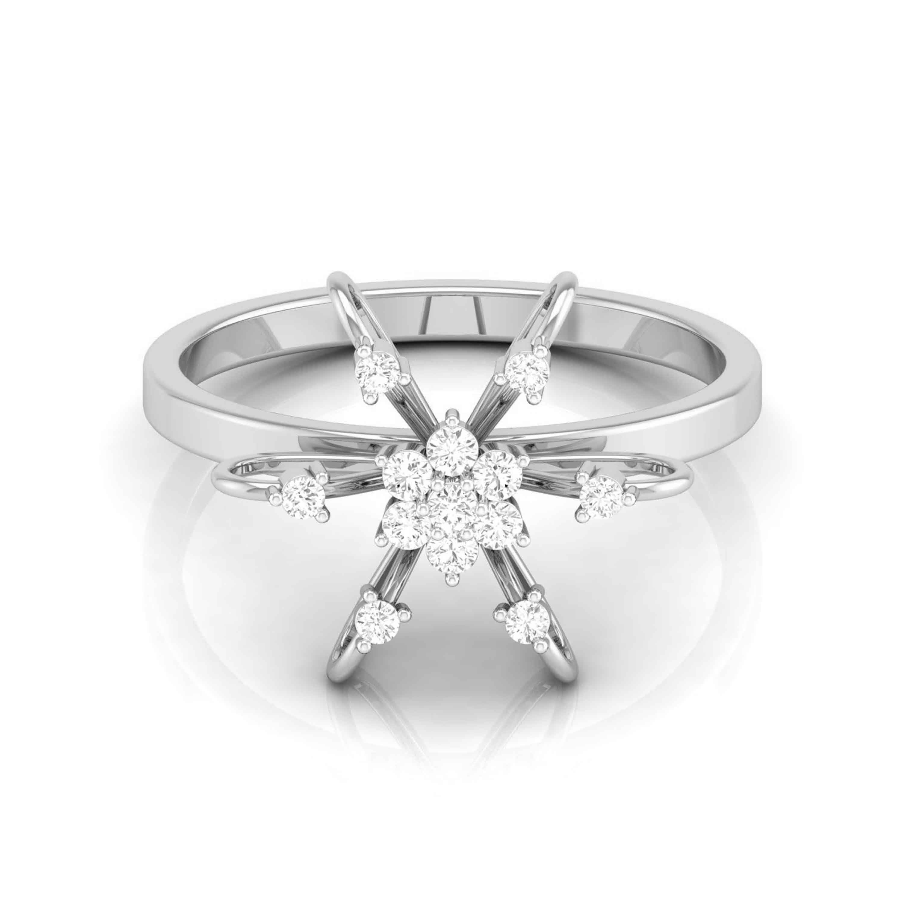 Celestial Diamond Cluster Ring
