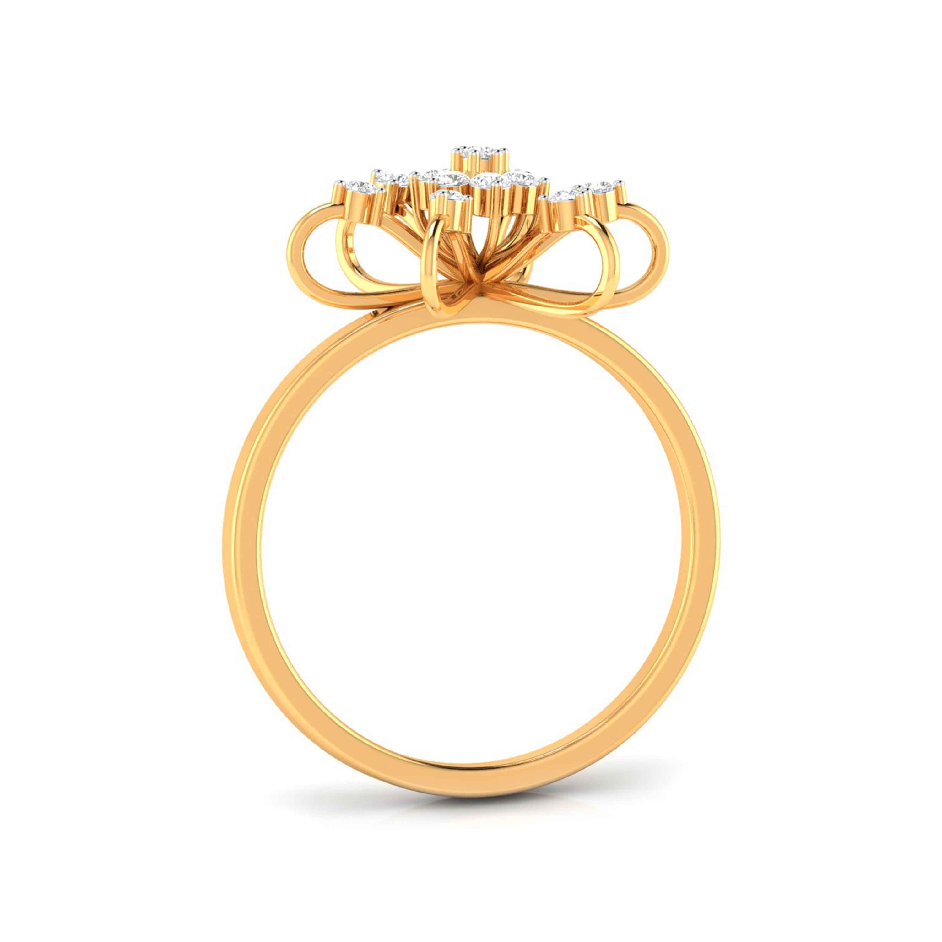 Celestial Diamond Cluster Ring