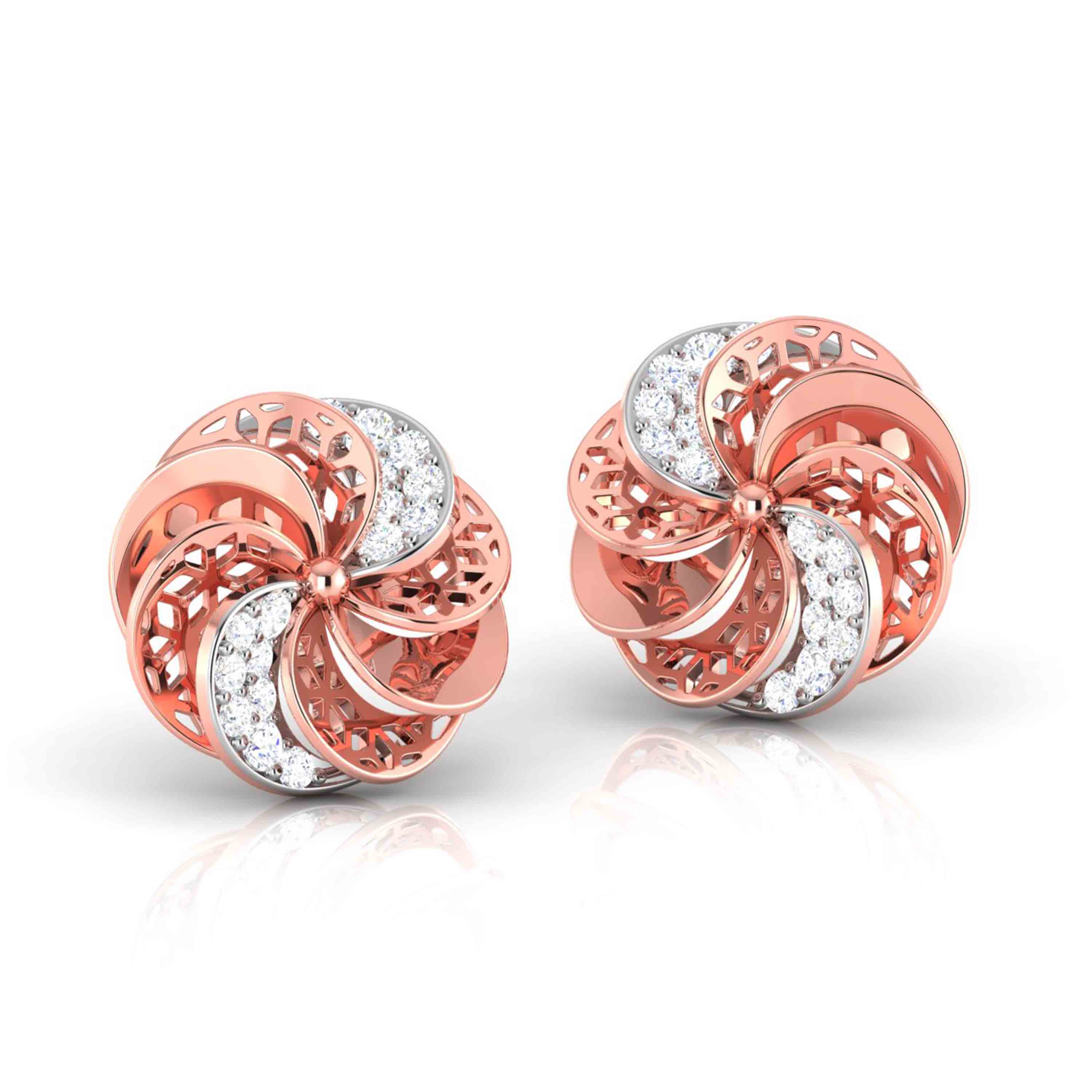 The Way Her Joy Spins Diamond Studs