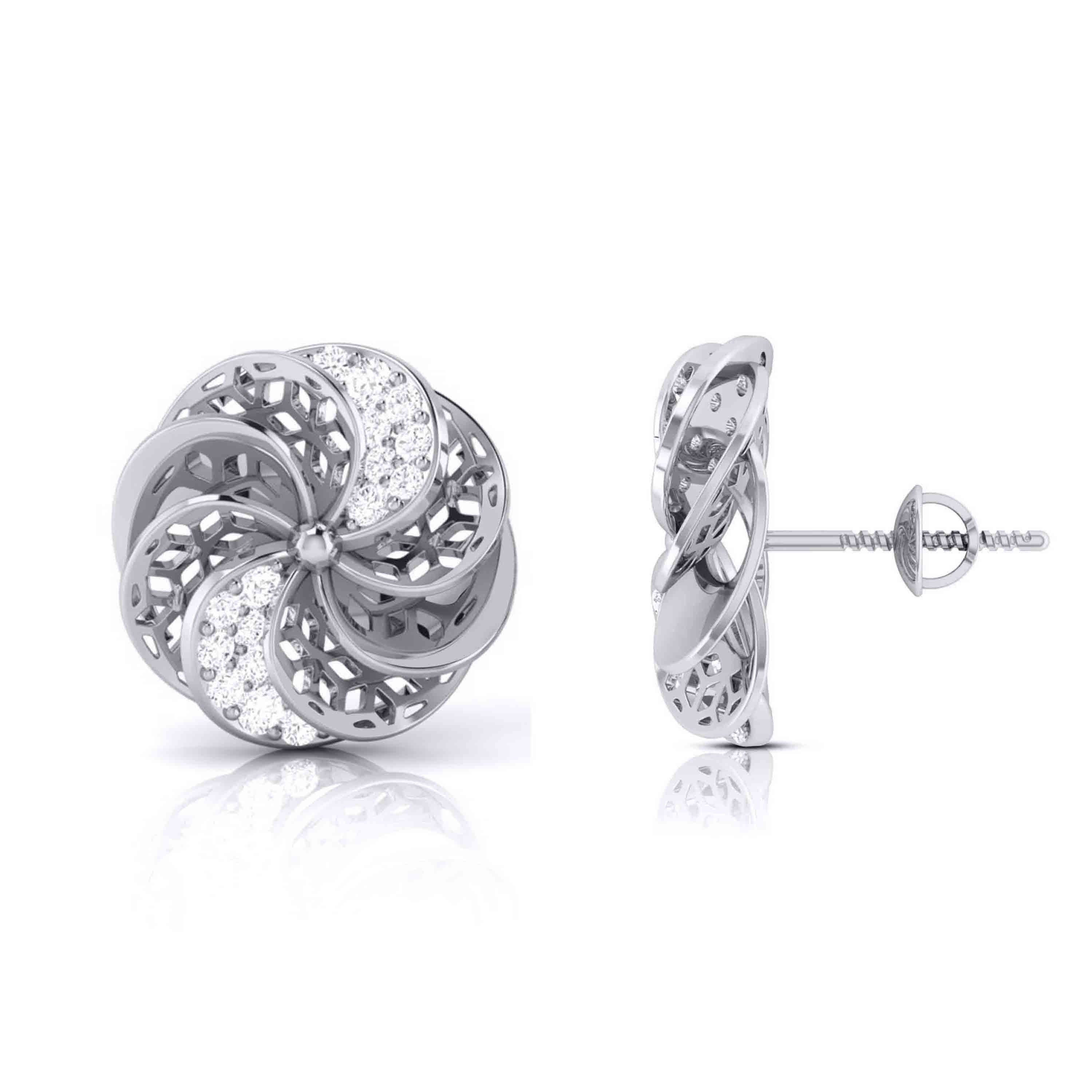 The Way Her Joy Spins Diamond Studs