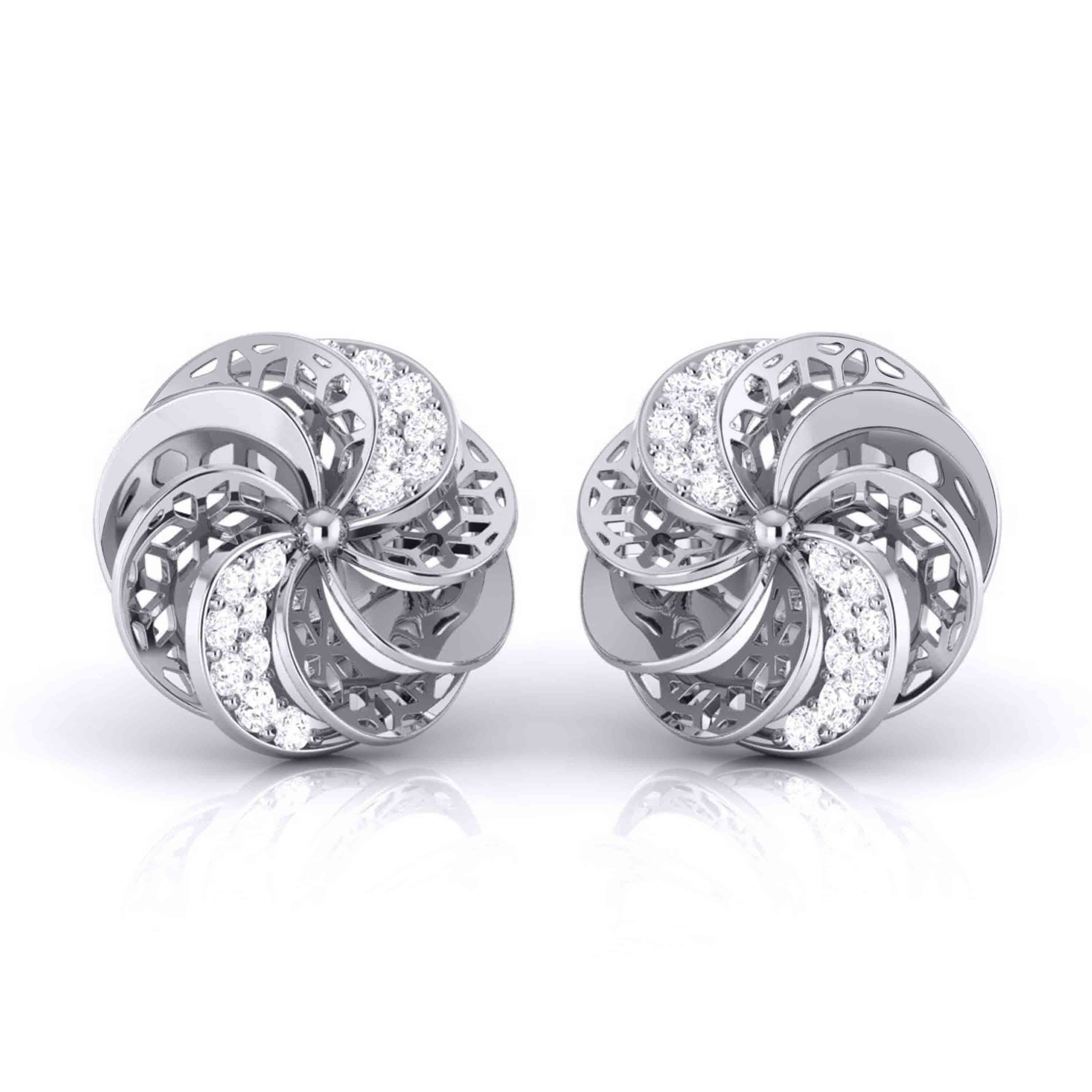 The Way Her Joy Spins Diamond Studs