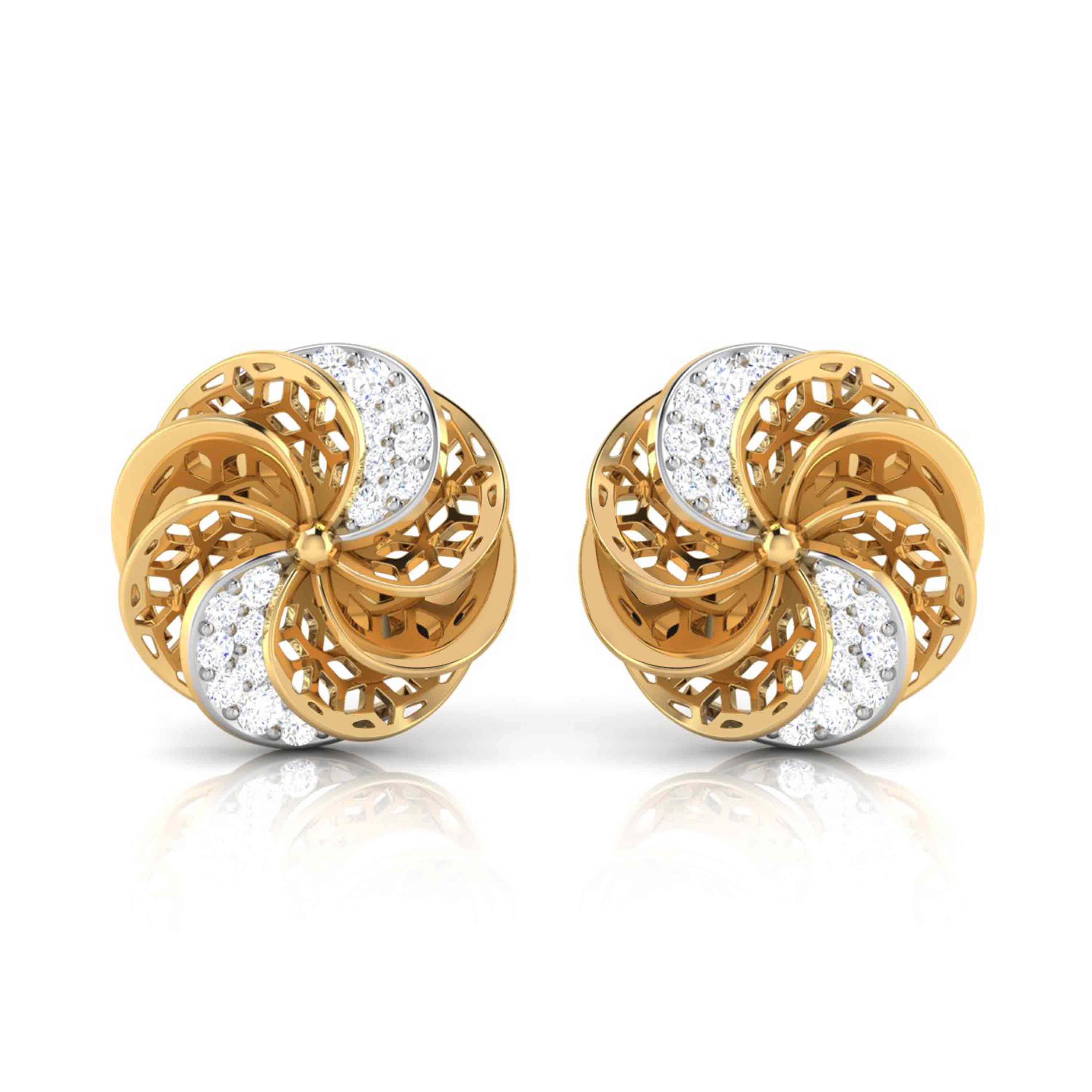The Way Her Joy Spins Diamond Studs