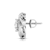 A Rose Unfolding Solitaire Diamond Studs