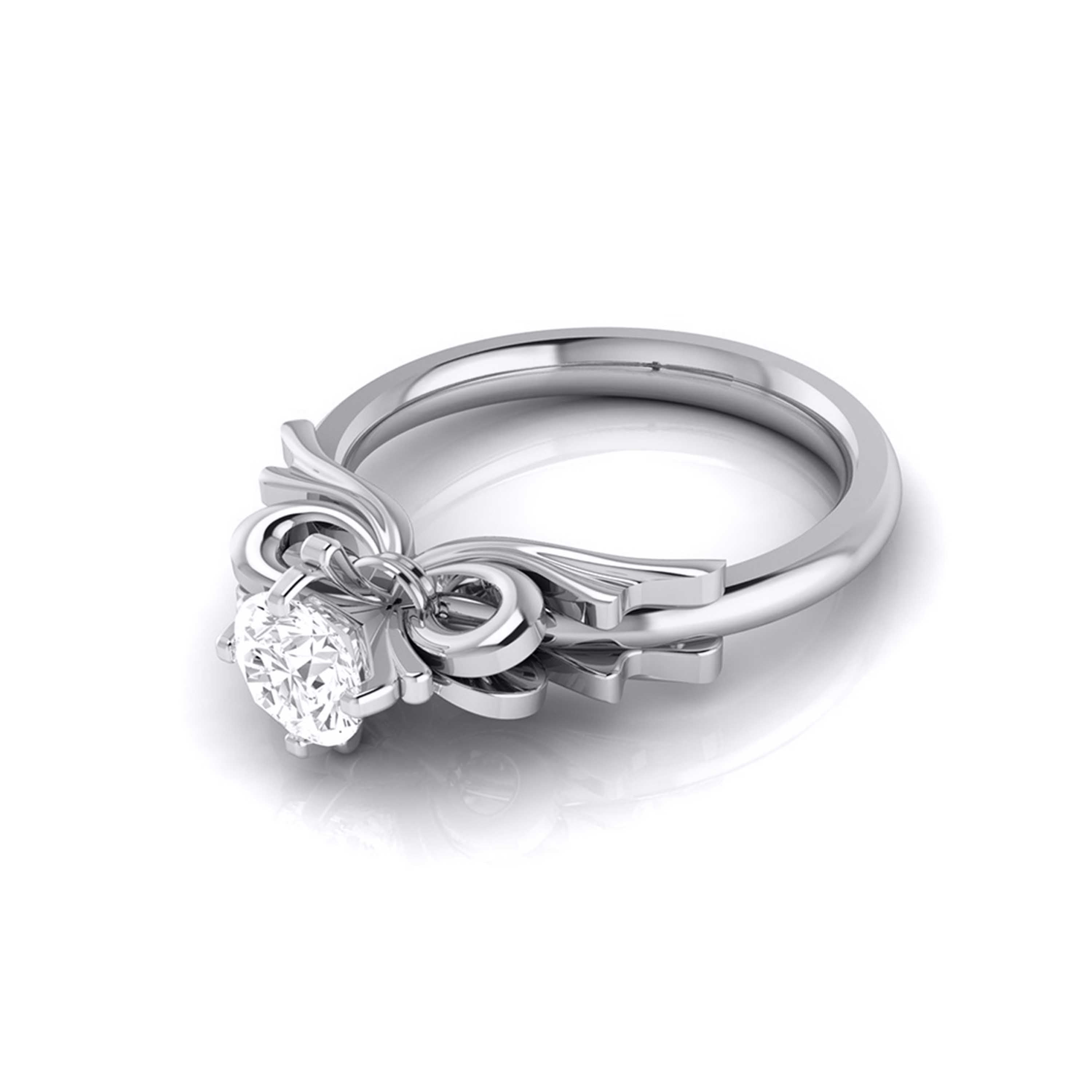 The First Yes Diamond Solitaire Ring