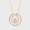 The Circle She Draws Around Herself Solitaire Diamond Pendant