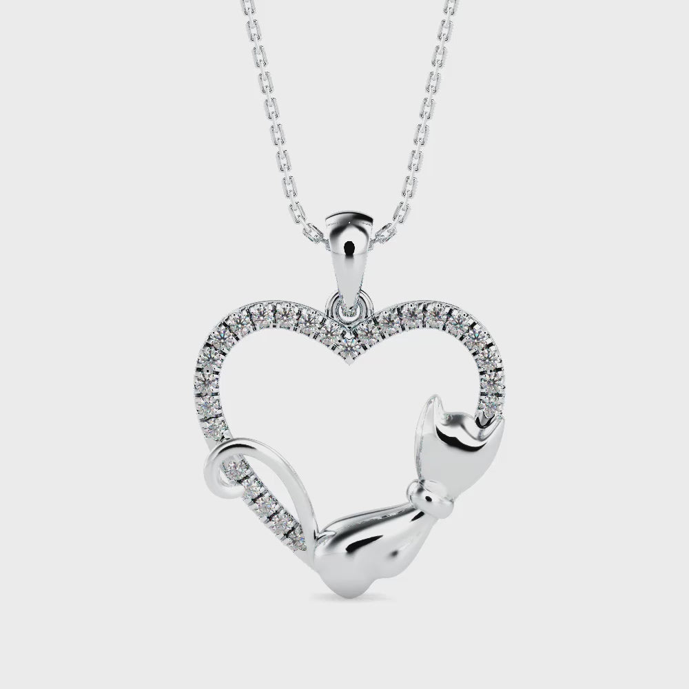 Heartfelt Kitty Pendant