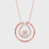 The Circle She Draws Around Herself Solitaire Diamond Pendant