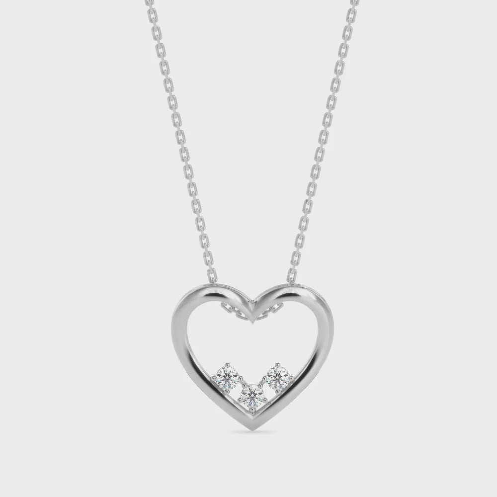 Three Little Words Diamond Pendant