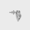 Twin Hearts Solitaire Studs