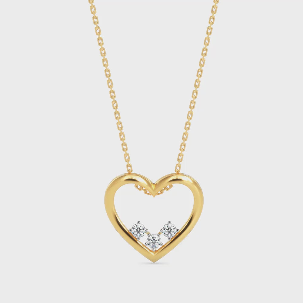 Three Little Words Diamond Pendant